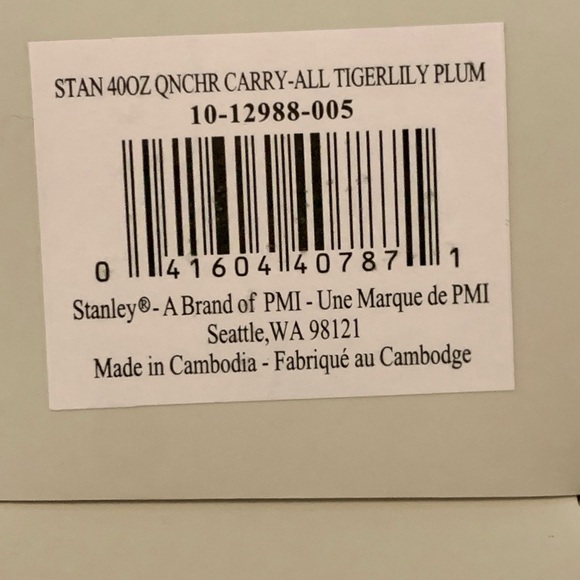 Stanley TIGERLILY PLUM - 40 OZ. QUENCHER CARRY-ALL - Picture 4 of 5
